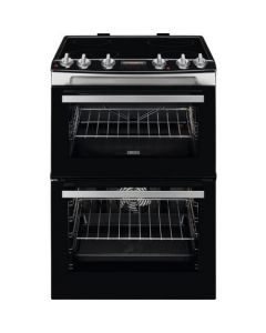 Zanussi 60cm Electric Double Oven with Ceramic Hob